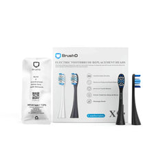 Cabeças de Escova de Substituição BrushO – Pacote de 4 | Compatível com a Escova de Dentes BrushO FSB300 com IA