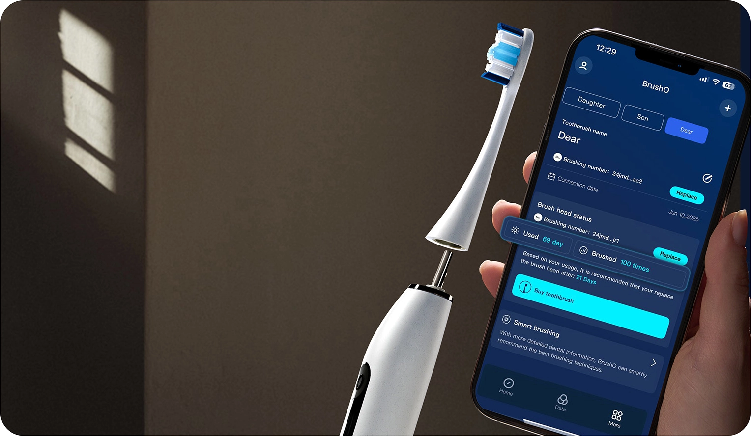 Replacement Brush Heads Reminder